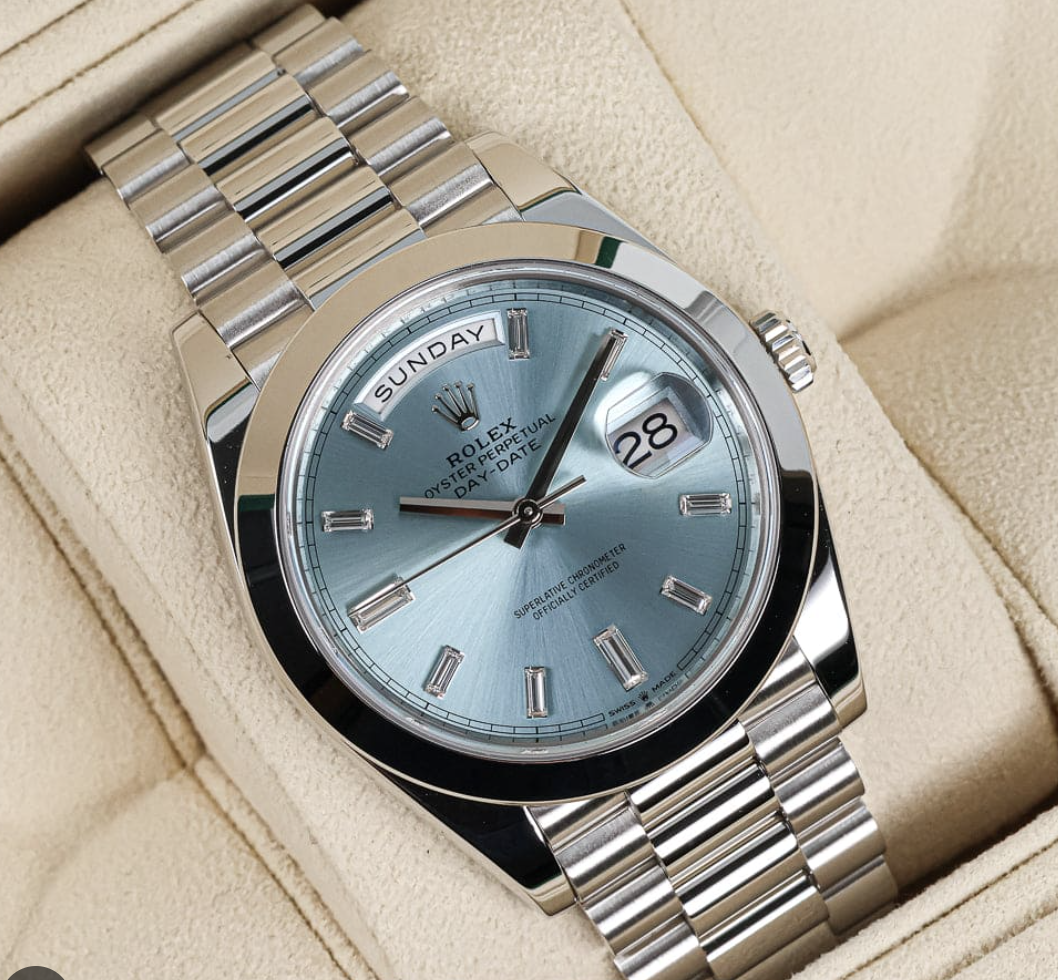 Rolex Day-Date Ice Blue Roman Dial
